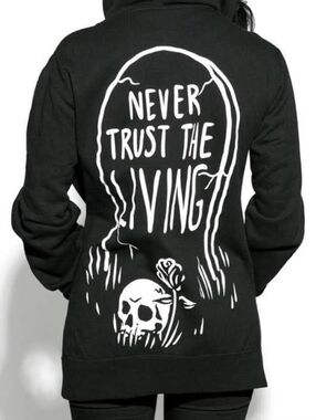 BLACKCRAFT CULT | Never Trust the Living Hoodie | Size XS | Unisex/Men | Retired